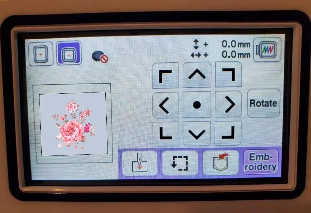 Aligning the Embroidery Design