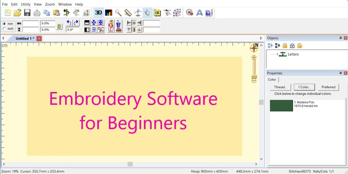 embroidery software for beginners