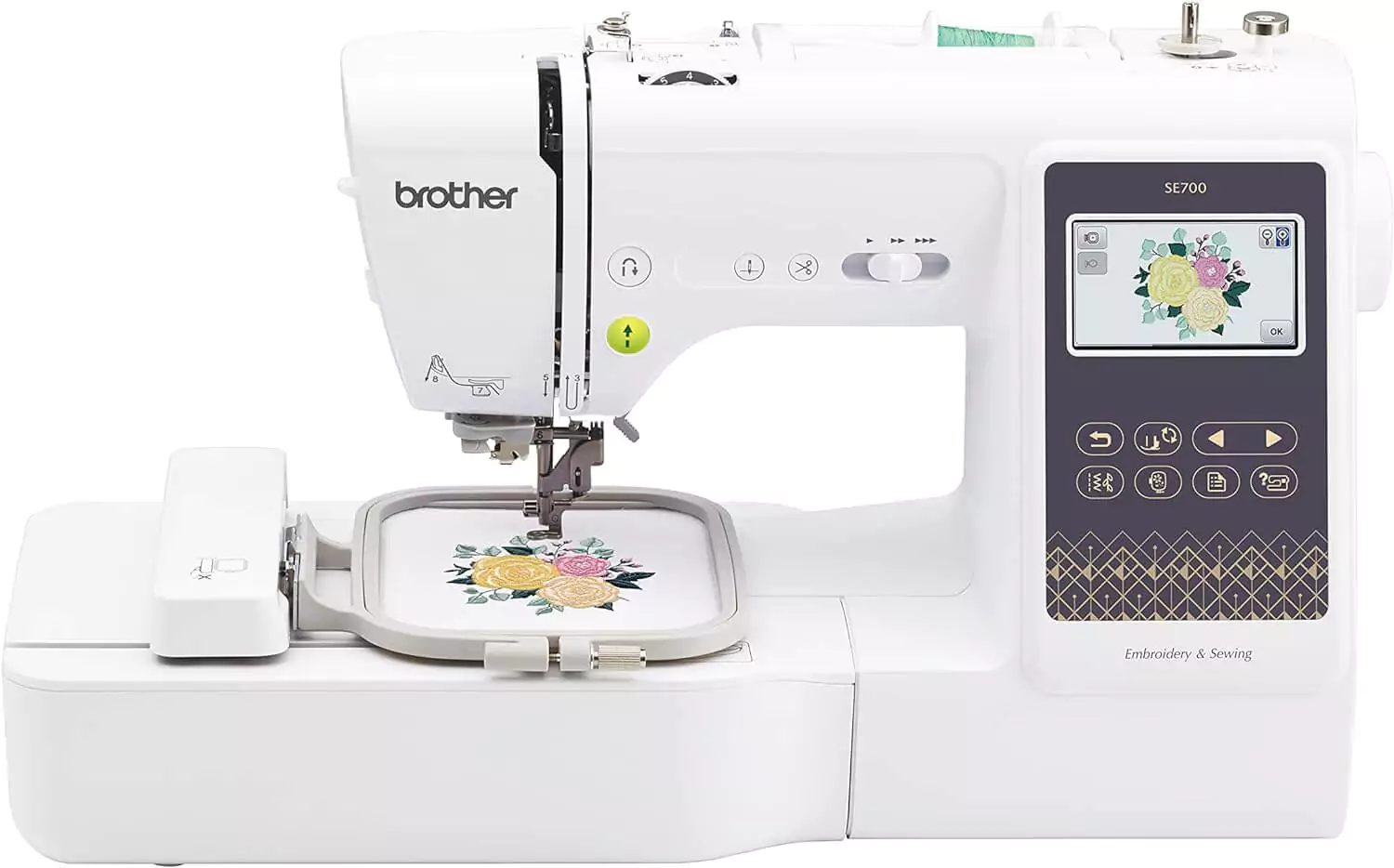 BEST SEWING MACHINE FOR EMBROIDERY: Photo of the Brother SE600 Sewing And Embroidery Machine
